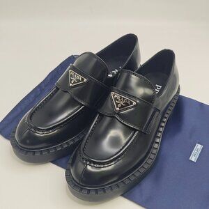 Prada Black Monolith Loafers - Excellent condition.